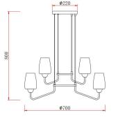 Подвесная люстра Rivoli Gera 4065-209 Б0047325