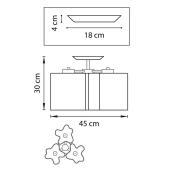 Потолочная люстра Lightstar Nubi Legno 802035