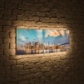 Лайтбокс панорамный Огни NYC 45x135-p016