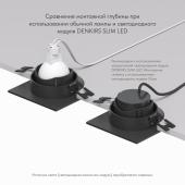 Встраиваемый светильник Denkirs DK3071-BK+WH