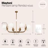 Подвесная люстра Maytoni Rendez-Vous MOD109PL-10BS