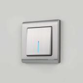 Выключатель одноклавишный с подсветкой Werkel глянцевый никель W1110102 4690389157608