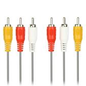 Кабель соединительный Smartbuy 3xRCA (M) - 3xRCA (M), 3,0 м, в пакете (KA-233-125)/50