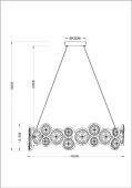 Подвесная светодиодная люстра Arte Lamp Empire A2482SP-20BK