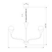 Подвесная люстра Eurosvet Calyx 60169/8 никель