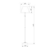 Торшер Toplight Wendi TL1225S-01OR