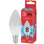 Лампа светодиодная ЭРА E14 8W 4000K матовая LED B35-8W-840-E14 R Б0050200