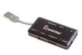 Хаб + Картридер Smartbuy Combo черный (SBRH-750-K)