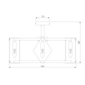 Потолочная люстра Eurosvet Aragon 60126/5 черный Smart