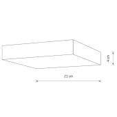 Потолочный cветильник Nowodvorski Lid Square Led White 10431