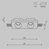 Встраиваемый светильник Brizzi Leos BR05100
