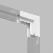 Коннектор L-образный стена-потолок Denkirs Smart TR2118-WH