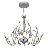 Подвесная светодиодная люстра IDLamp Oktopia 295/18-LEDChrome
