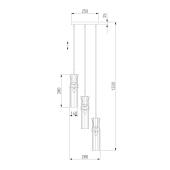 Подвесной светильник Toplight Glass TL1203H-21CH