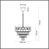 Подвесная люстра Lumion Kaz 5231/6