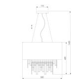 Подвесная люстра Eurosvet Amantea 10122/6 хром/прозрачный хрусталь Strotskis Smart