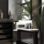 Выключатель одноклавишный Werkel Gallant черный/хром W5010035 4690389163784