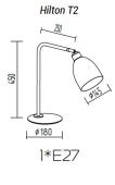 Настольная лампа Toplight Racheal TL1632T-01WH