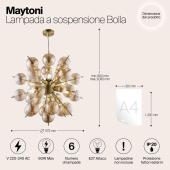 Подвесная люстра Maytoni Bolla MOD133PL-06BS