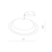 Встраиваемый светильник Arte Lamp Invisible A9215PL-1WH