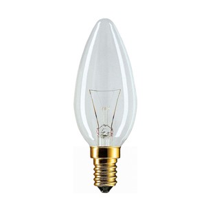 Лампа накаливания Philips E14 40W свеча B35 230V CL 11633