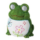 Садовый светильник на солнечной батарее Wolta Garden Knitfrog 16см