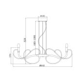Подвесная люстра Maytoni Atlanta MOD051PL-07TR
