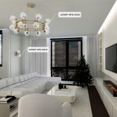 Подвесная люстра Crystal Lux Luxury SP16 Gold