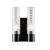 Бра Crystal Lux OTONO AP2 BLACK CHROMIUM/TRANSPARENTE