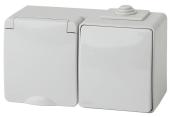 Блок розетка-выключатель ЭРА Эксперт IP65 16A 250V 11-7601-03