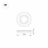 Накладка Arlight ART-Deck-Cap-Flat-R50 024927