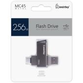UFD 3.0/3.1 SmartBuy 256GB MC45 Phantom Metal Dual Type-C/Type-A (SB256GBMC45)