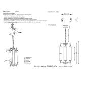 Подвесная люстра Crystal Lux TOMAS SP4 CHROME