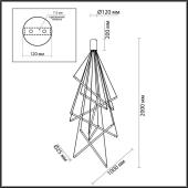 Подвесной светодиодный светильник Odeon Light Sparky 4369/80L