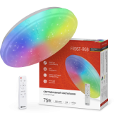 Светильник светодиодный COMFORT FROST-RGB 75Вт 230В 3000-6500K 4400Лм 495x85мм с пультом дистанционн