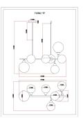 Подвесная люстра Moderli Molecule V10841-7P