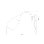 Бра Eurosvet Ginevra 30280/1 античная бронза