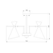 Потолочная люстра Eurosvet Apart 70114/5 белый