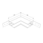 Коннектор L-образный внутренний Elektrostandard Slim Magnetic 85091/00 4690389178993
