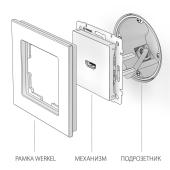 Розетка HDMI Werkel слоновая кость W1186003 4690389155871