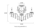 Потолочная люстра Crystal Lux Montana PL12