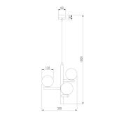 Подвесная люстра TK Lighting 6799 Estera Wood