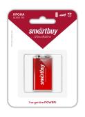 Батарейка алкалиновая Крона Smartbuy 6LR61/1B (12/240)  (SBBA-9V01B)