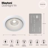 Встраиваемый светодиодный светильник Maytoni Zoom DL031-2-L8W