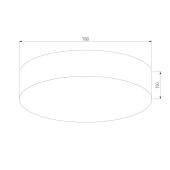 Потолочный светильник TK Lighting 5638 Rondo Linen