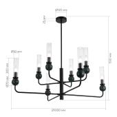 Подвесная люстра ST Luce Medea SL1244.403.08
