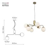 Подвесная люстра Rivoli Henrietta 5102-310 Б0055661