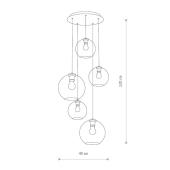 Подвесная люстра Evoluce Brescia SLE300553-03