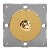 Тумблерный переключатель Varilight одноклавишный 3-позиционный Brushed Brass Z1EGT7B