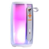 Портативная колонка SmartBuy GEM 2, 20Вт, Bluetooth, USB/MP3, ультра подсветка, белая (SBS-5810)